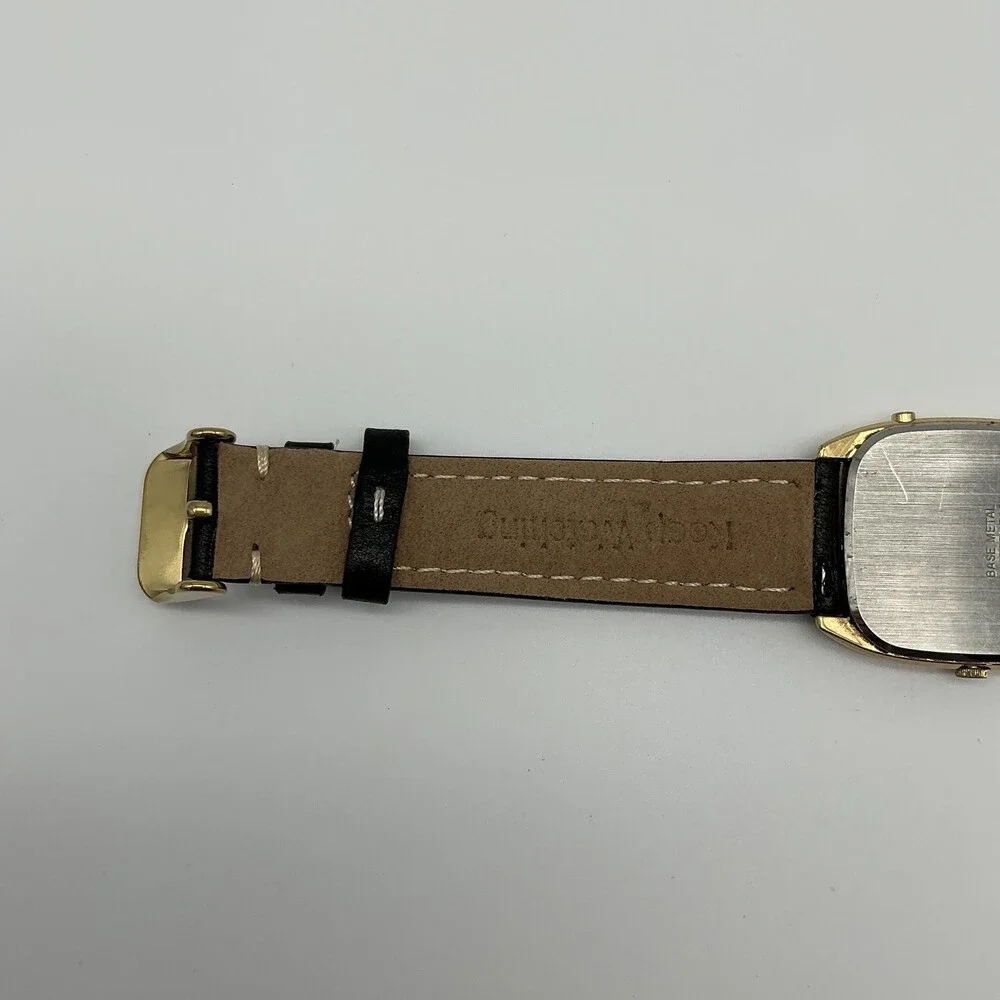 Vintage Seiko H449-5109 Mens Watch 28mm Alarm Chronograph Gold Tone New Battery